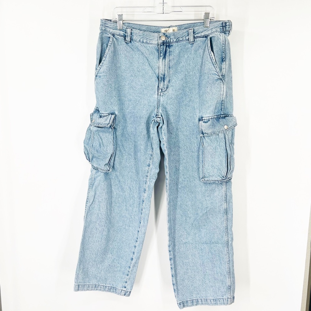 Madewell Low-Slung Cargo Jeans in Coleman Wash